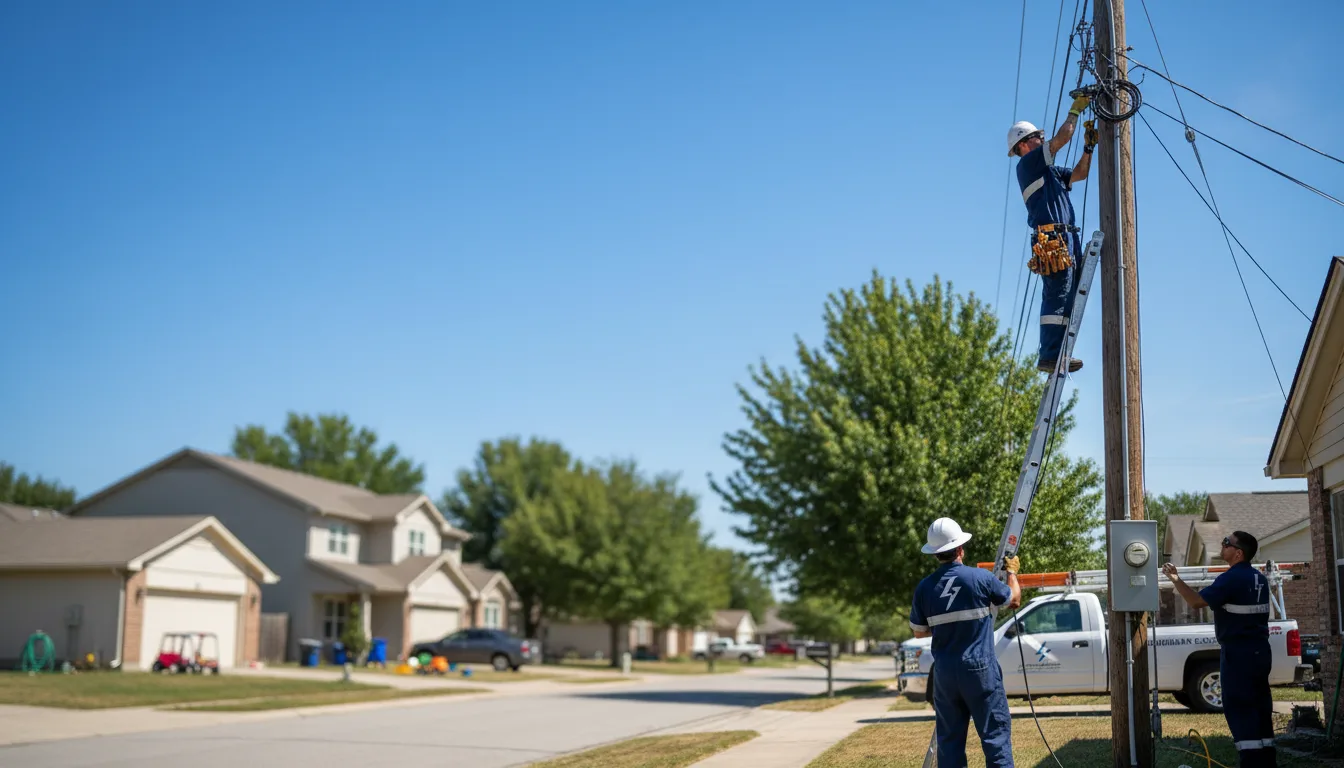 Residential electrician providing installation services in Bentley, MI